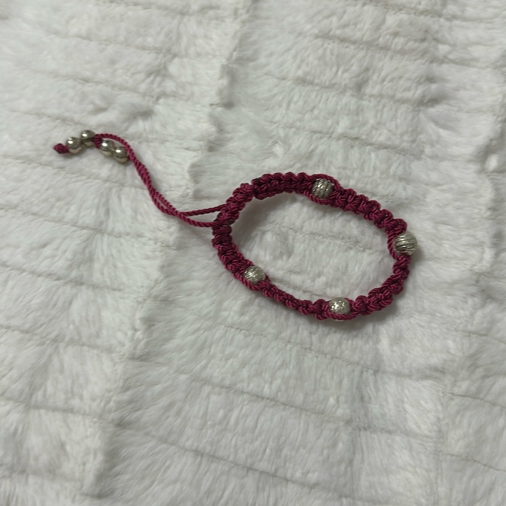 Adjustable Beaded Woven Bracelet